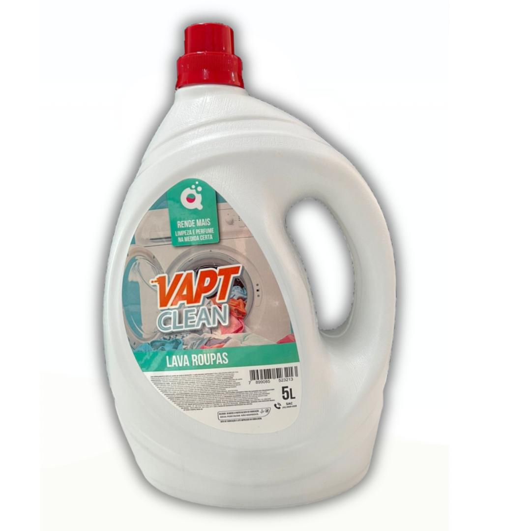 Sabão liquido lava roupas Vapt Clean 5L