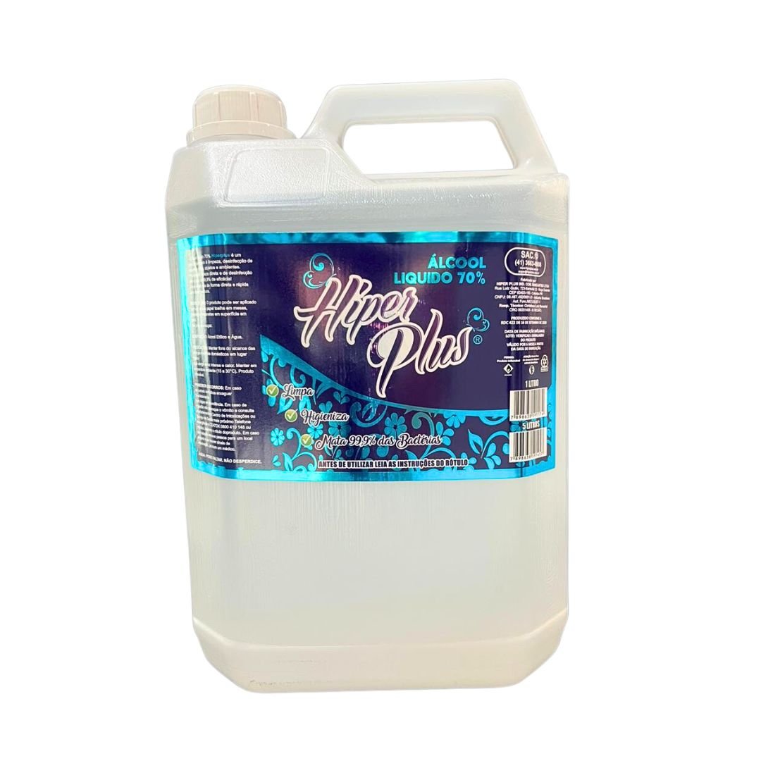 Álcool liquido 70° de 5 Litros - Multiquimica