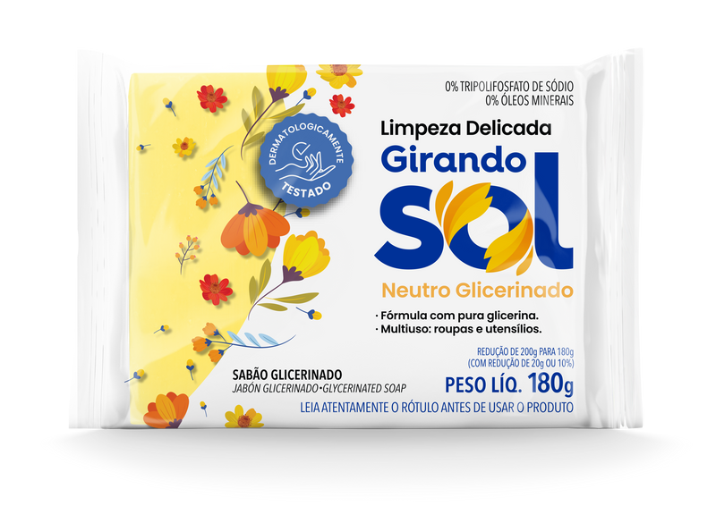 SABÃO BARRA INDIV. GIRANDO SOL