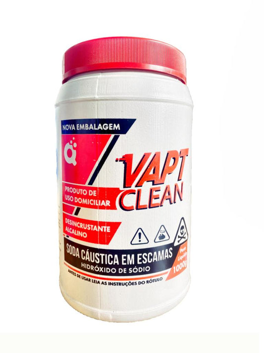 Soda Cáustica em Escamas 99% -  Vapt Clean  1000g