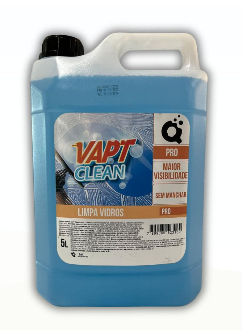 Limpa Vidros Vapt Clean 5L