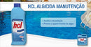 Algicida Manutenção para piscinas - Hcl Hidroall 1 Litro