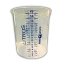 Balde Graduado Plástico 20l Multiquimica - Alça metal