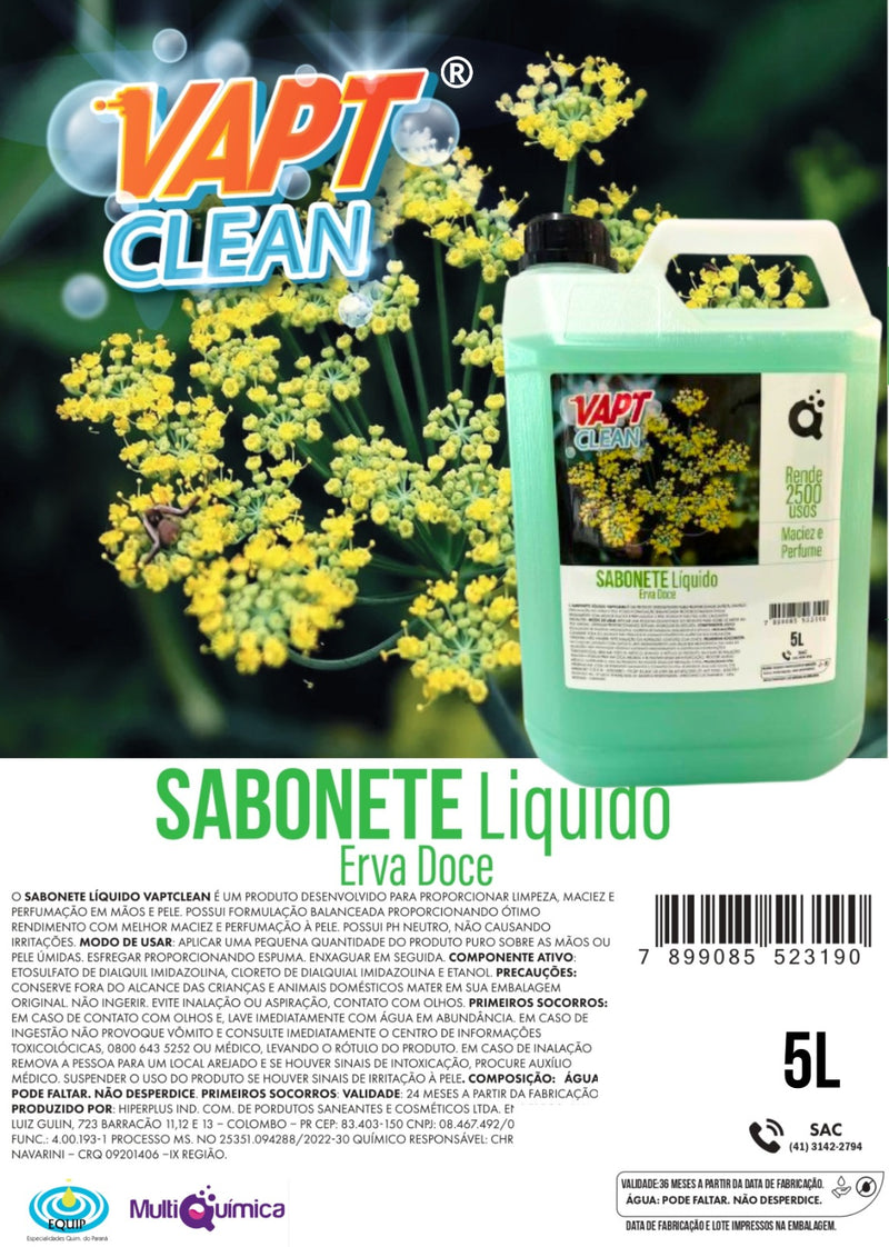 Sabonete liquido Vapt Clean 5L