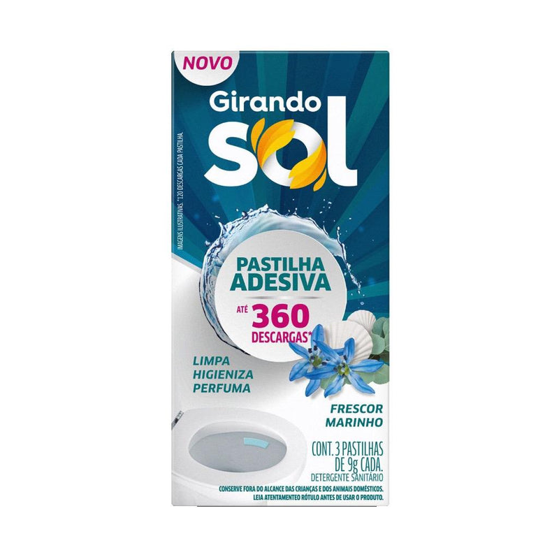 Adesivo sanitário  com 3 unidades -  Girando sol