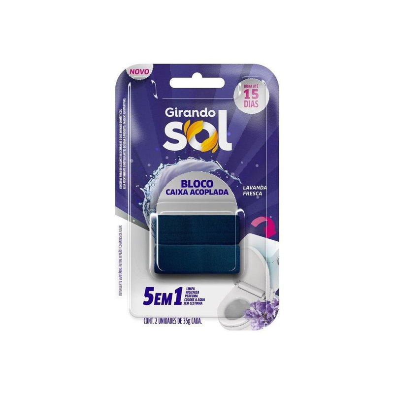Bloco Caixa Acoplada 5 em 1  - Girando Sol C/2 Unidades 35g