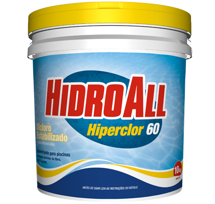 Cloro Granulado Hidroall Hiperclor 60 - Dicloro Establizado  10kg